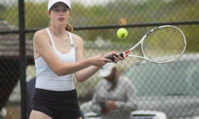 Richard R. Barron - The Ada News -- Ada junior Macy Lowrance outlasted Carl Albert’s Rylee Reese 6-2, 1-6, 11-9 to capture third place Saturday at the Class 5A Public School Championships.
