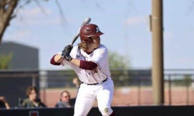Travis Muse - Ada Baseball Boosters -- Ada junior Caden Ross (30) had two of his team’s six hits in the Cougars’ 4-2 loss to Class A power Wright City Monday night at Cougar Field. The Cougars host Bishop McGuinness at 3:30 p.m. Thursday in a Class 4A Bi-District doubleheader.