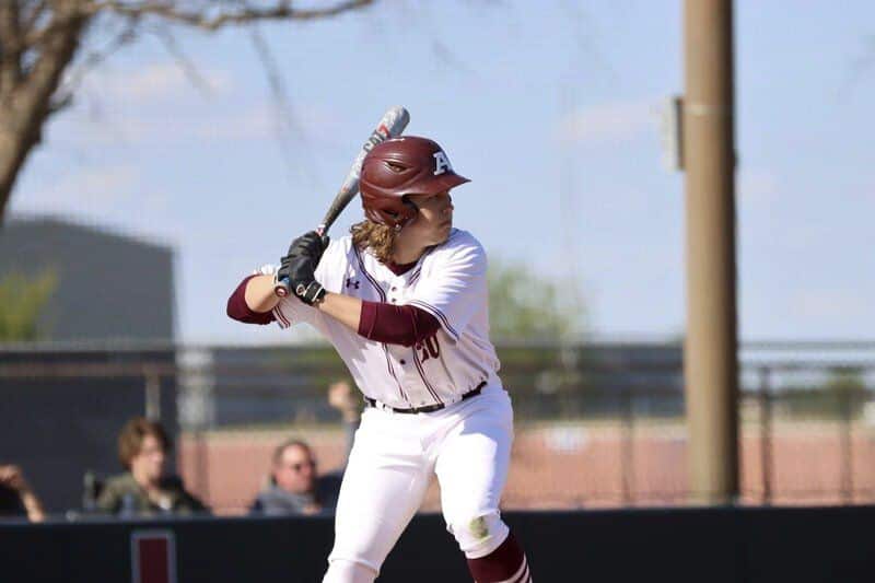 Travis Muse - Ada Baseball Boosters -- Ada junior Caden Ross (30) had two of his team’s six hits in the Cougars’ 4-2 loss to Class A power Wright City Monday night at Cougar Field. The Cougars host Bishop McGuinness at 3:30 p.m. Thursday in a Class 4A Bi-District doubleheader.