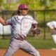 Richard R. Barron | The Ada News - Ada junior Kaden Cooper pitched seven superb innings against in the Cougars’ tough 2-1 loss to a talented Blanchard team Tuesday night at Cougar Field. He struck out five, didn’t walk a batter and allowed just one earned run and three hits.
