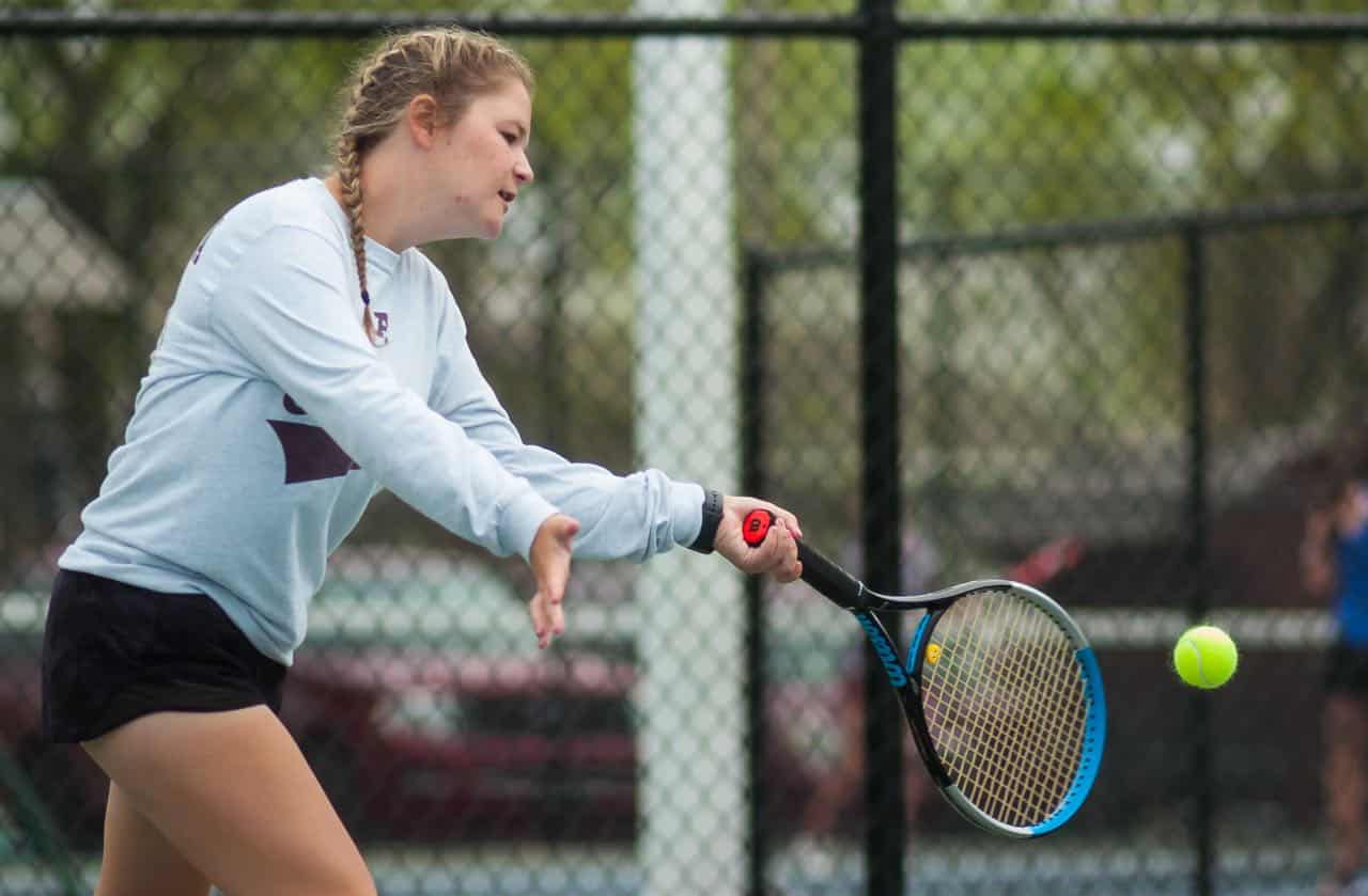 The Ada High girls tennis team finished third at their own weather-delayed tournament last week. Duncan won the team title with 49 points, the Byng Lady Pirates were next at 49 and Ada, Durant and Seminole all finished in a three-way tie for third place with 47 points. Ada finished the day with two runner-ups in doubles. In the No. 1 Doubles bracket, the Byng team of Livi Colombe and Trenity Miller knocked off Gentri Langley and Emma Summers 6-1, 6-2 in the title match. Ada’s Ava Bolin and Ahna Redwine dropped a tough 6-3, 5-7, 10-7 decision to Emma Moore and Sheridan White of Duncan in the No. 2 Doubles title contest. In No. 1 Singles, Ada’s Macy Lowrance dropped a 6-2, 6-0 decision to Kassie Canant of Durant in the 7th-place match. And Ada’s Abby Machetta defeated Natalie Choate of Seminole 6-3, 6-1 to capture fifth place. Ada’s Joelly Brassfield teamed up with Lincoln Smith in No. 2 Doubles and fell to the Byng duo of CJ Lee and Caylee Parry 6-1, 7-5 in the seventh-place match. In the No. 2 Singles draw, Emma Underwood of Byng advanced to the championship match before falling to Alyssa Mitchell of Duncan 6-2, 6-1. McAlester’s Lexi Zurovewtz got past Hope Rice of Byng 6-4, 6-1 in the No. 1 Singles fifth-place contest.
