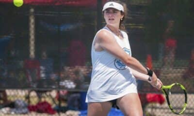 Richard R. Barron | The Ada News -- Ada sophomore Ava Bolin and partner Ahna Redwine finished as runners-up in No. 2 Doubles at the Class 5A State Tournament last weekend at the Oklahoma City Tennis Center.