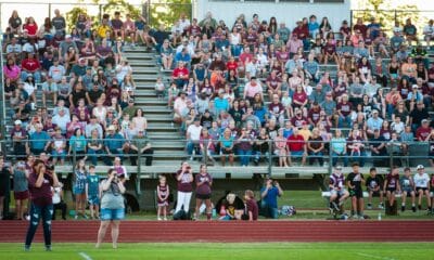 Richard R. Barron | The Ada News -- Fans of Ada athletics packed into the stands at the Craig McBroom Football Complex for the first-ever Fall Cougar Preview.