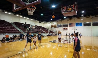 Richard R. Barron | The Ada News -- Ada’s Amaya Frizell shoots a free throw during a scrimmage with Southmoore Thursday inside the Cougar Activity Center. The Lady Cougars’ next scrimmage action is next Tuesday in Tulsa.