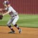 Richard R. Barron - The Ada News -- Ada second baseman Hunter McDonald was involved in seven putouts during the Cougars’ 13-0 five-inning run-rule victory at Plainview Tuesday night.