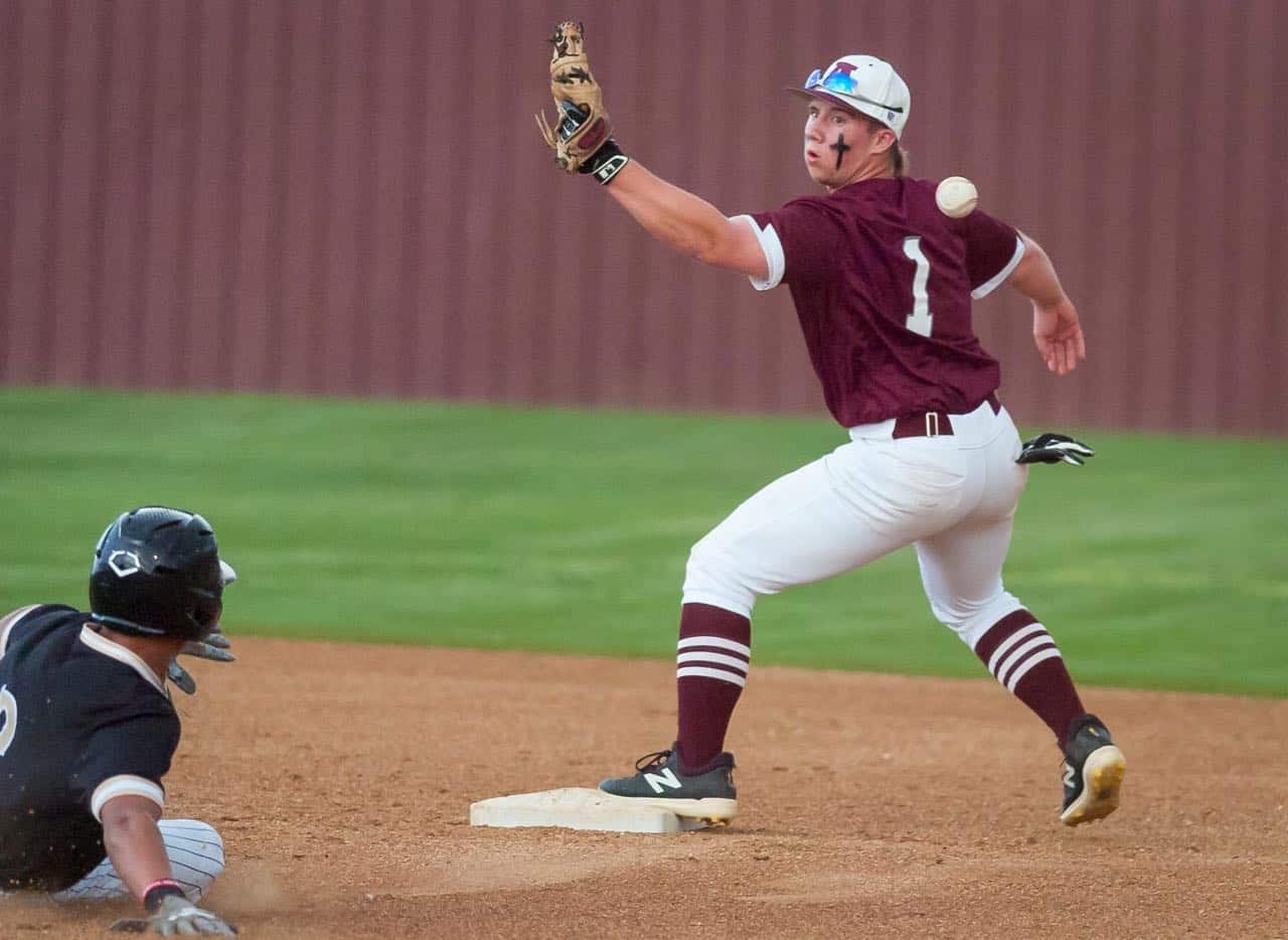 Ada junior Hunter Condon (1) and his Cougar teammates are scheduled to host Prague at 4:30 p.m. Thursday at Cougar Field.