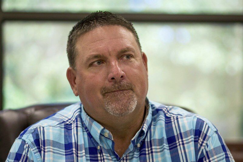 New Ada High School head football coach Brad O’Steen met with members of the media Thursday morning at the Ada Board of Education office.