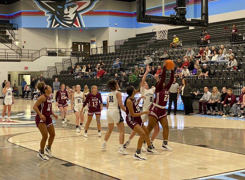 Taco Bell Tournament of Champions | Twitter Photo The Ada High girls basketball team battles Greenwood in the first round of the Taco Bell Tournament of Champions inside The Barn on the campus of Southside High School.